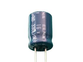 100x Capacitor Eletrolitico 330uf/16v 85º 8x12mm Elna 100x Capacitor Eletrolitico 330uf/16v 85º 8x12mm Elna