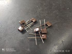 100x Capacitor Mica Prata 10pf/50v 10% Sem Marcação Cm1 Icl