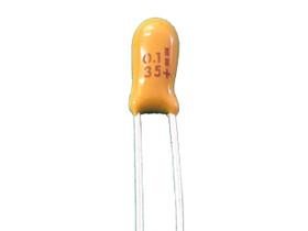100x Capacitor Tantalo 0,1uf/35v Gota
