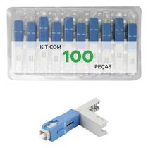100x Conector Fibra óptica Sc Upc Híbrido Click