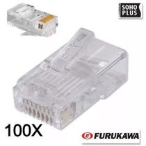100x Conectores Rj45 Cat5e Macho Plug Furukawa Sohoplus - Soho Plus