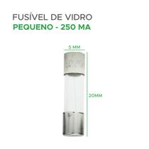 100x Fusível De Vidro 5x20 Pequeno Kit Com 100 Peças 250ma 100x Fusível De Vidro 5x20 Pequeno Kit Com 100 Peças 250ma