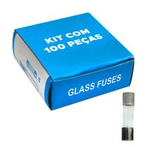 100x Fusível De Vidro 5x20 Pequeno Kit Com 100 Peças 6 Amp