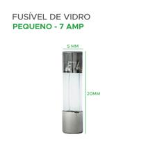 100x Fusível De Vidro 5x20 Pequeno Kit Com 100 Peças 7 Amp 100x Fusível De Vidro 5x20 Pequeno Kit Com 100 Peças 7 Amp