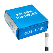 100x Fusível De Vidro 6x30 Grande 6 Amp - Green
