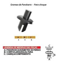 100x Grampo Presilha Parabarro Gm Chevrolet Vw Mercedes P46