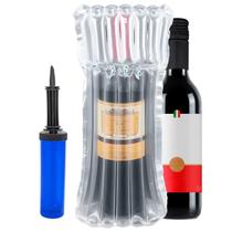 100x Saco Protetor Ar Embalagem Garrafa Vinho + Inflador 100x Saco Protetor Ar Embalagem Garrafa Vinho + Inflador