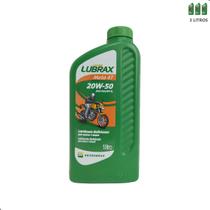 1024151 Óleo Lubrax Sae 20w50 Para Motocicletas API SL 1L Kit C/3