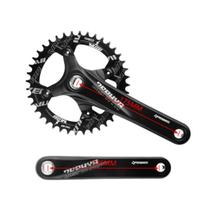 104BCD Bike Square Furo Redemolhos de roda de roda 170mm 175mm Crankset - 42T - 175mm