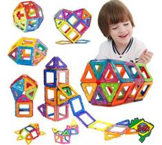 105 Pçs Brinquedo Educativo Magnético De Montar Imã Família 105 Pçs Brinquedo Educativo Magnético De Montar Imã Família