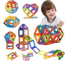 105 Pçs Brinquedo Educativo Magnético De Montar Imã Família