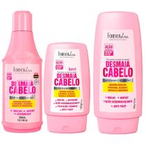 1097FL-Kit3 Desmaia cabelo, Shampoo+Condic+Leave Forest Liss