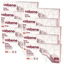 10cx luvas vinil industrial c pó vabene transp 100un