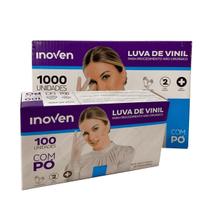10cxs luvas proced vinil c pó inoven transparente 100un 10cxs luvas proced vinil c pó inoven transparente 100un