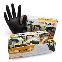 10cxs luvas proced vinil plus s pó talge preta 100un 10cxs luvas proced vinil plus s pó talge preta 100un