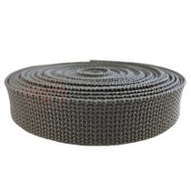 10m Fita CA 25mm 2,5cm Cinza Cadarço Alça Bolsas Mochilas