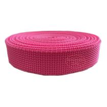 10m Fita CA 25mm 2,5cm Rosa Flúor Cadarço Alça Bolsa Mochila