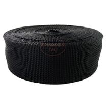 10m Fita CA 40mm 4cm Preta Cadarço Alça Bolsas Mochilas Mala