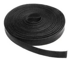 10M Manta Nautica Nylon Expansiva Preta Para Fueltech 10Mm