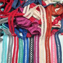 10m Renda Algodão 5cm 5,2cm 5,5cm 5,8cm 6cm 10cm azul preto vermelho confecção camisas fronhas RA5-10m