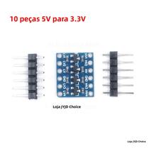 10pcs 4 canais IIC I2C Conversor de nível lógico Módulo bidirecional 5V a 3.3V