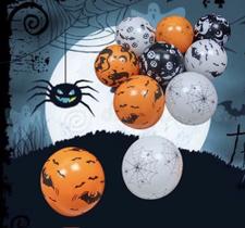 10pcs Balões Diy Halloween Abóbora / Aranha / Teia / Festa / Faça Você Mesmo 10pcs Balões Diy Halloween Abóbora / Aranha / Teia / Festa / Faça Você Mesmo
