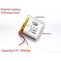 (10pcs)bateria 500mah 3,7v 2 Fios 503030 5mm X30mm X 30mm -