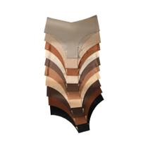 10pcs calcinha triangular de cor sólida confortável sem costura feminina 10pcs calcinha triangular de cor sólida confortável sem costura feminina