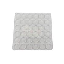 10pcs Grânulos de borracha anti-colisão transparentes,