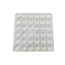 10pcs Grânulos de borracha anti-colisão transparentes,