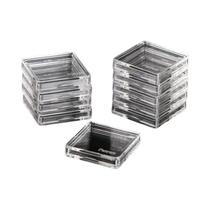 10PCS Protetores De Plástico Transparente Quadrados Para Caixas De Tokens De Jogos De Tabuleiro
