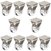 (10pçs) Rodinha 50mm Gel Fixo Placa Rodízio Soprano