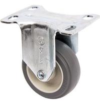 (10pçs) Rodizio Fixo 2pol. R210 Pvc Placa/chapa 30kg P/ Roda