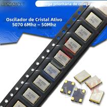 10pcs SMD 5070 oscilador de cristal ativo OSC 25MHZ 6M 10M 12M 16M 20M 24M 25M 33M 50M 7050 5*7