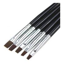 10pincel N4 Unha Gel Uv L Acrigel Fibra Porcelana Profission