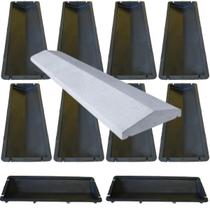10u Forma Plastica p Artefato Concreto Pingadeira Média 19CM Capa Muro Chapéu Parede 60x19x5 Arremate Pingueira 10u Forma Plastica p Artefato Concreto Pingadeira Média 19CM Capa Muro Chapéu Parede 60x19x5 Arremate Pingueira