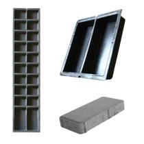 10un Base Molde Duplo Forma p Fabricar Bloquete Jardim Calçada Bloco Concreto Tijolinho p Piso 20x10x4 Tamanho Pequeno