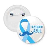 10un Botton Novembro Azul - padrão medidas 4,5cm