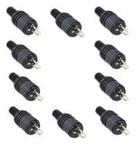 10un Conector Plug Paf Din 2 Pinos Macho Marantz Telefunken