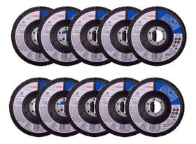 10un Disco Flap Metal 4 1/2 Gr80 Aluminio Standard Bosch