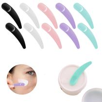 10Un Espátula Plástica Ponta Redonda Para Creme Facial Máscara Argila 10Un Espátula Plástica Ponta Redonda Para Creme Facial Máscara Argila