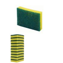 10un Esponja multiuso dupla face espuma lavar louças cozinha