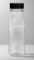 10un Garrafa Plástica 200ml C/ Tampa Preta 10un Garrafa Plástica 200ml C/ Tampa Preta