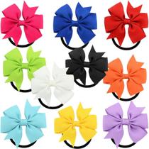 10un. Laço Com Elástico Para Cabelo Infantil Adulto Diversas Cores 10un. Laço Com Elástico Para Cabelo Infantil Adulto Diversas Cores