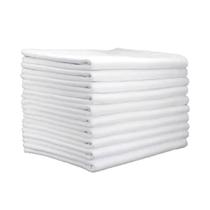 10un Pano de chão saco duplo alvejado grande 46x83cm branco