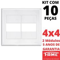 10un Placa 4X4 02 Módulos Com Suporte Evidence