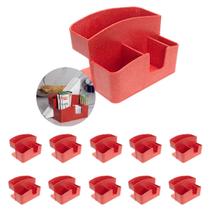 10un Porta Guardanapo C/ Compartimentos Restaurante Vermelho 10un Porta Guardanapo C/ Compartimentos Restaurante Vermelho