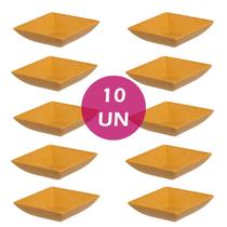10un prato mini petisqueira quadrado aperitivos marrom claro 10un prato mini petisqueira quadrado aperitivos marrom claro