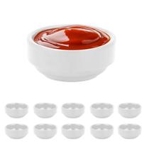 10un Ramekin molheira redonda melamina branca p/ molho 30ml