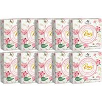 10UN Sabonete Vegetal Rosas 170G Davene